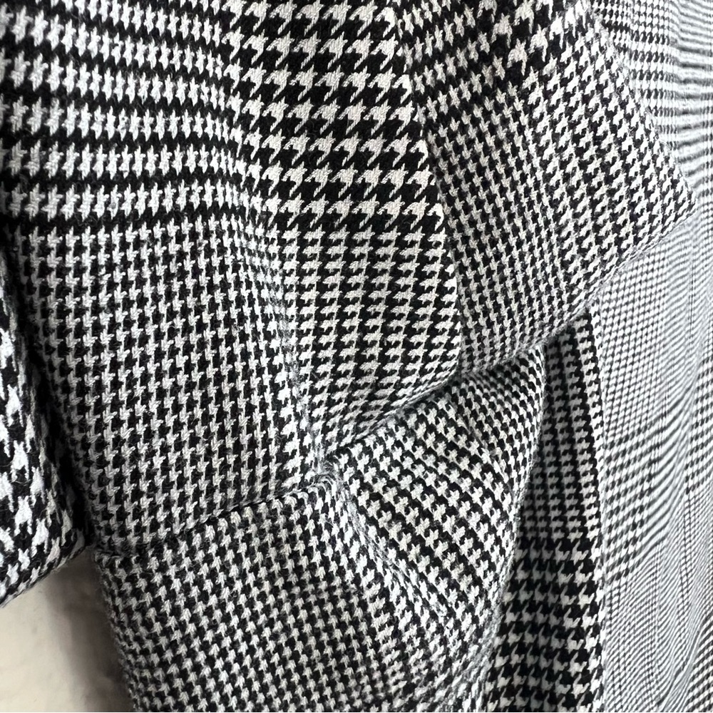 Worthington Black and White High Rise Glen Plaid Pull-On Pants Women’s Size 12 - Picture 3 of 13